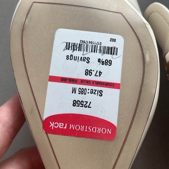 Sarto pumps open heel in ivory nwt - Picture 8 of 17